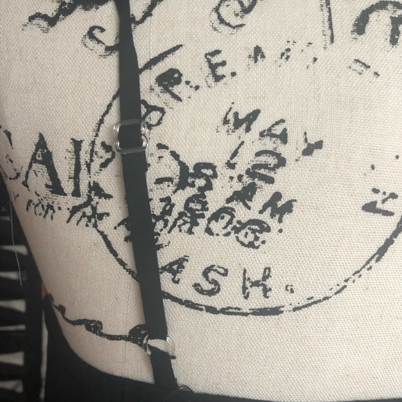 Good Look Mod Peter Pan Collar Black Dress Sz S/M - Picture 4 of 5